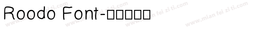 Roodo Font字体转换